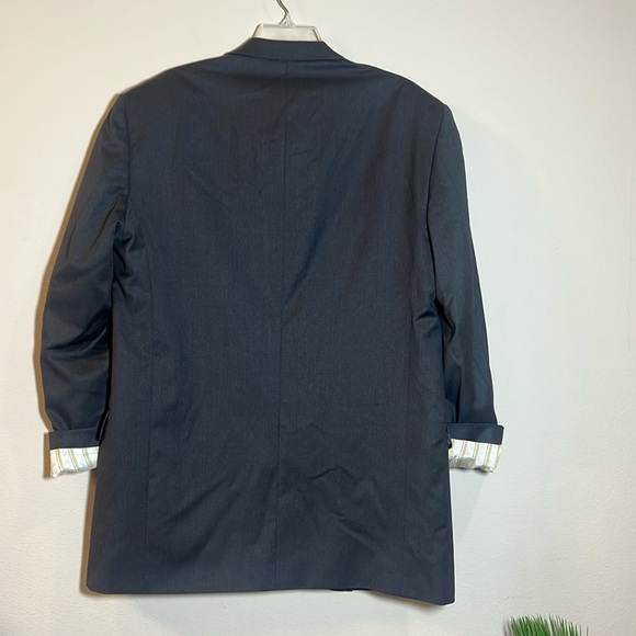 Torino Design Group Trabaldo Togna Gray Wool Blazer Sport Coat Suit 42L 36W - Picture 3 of 6